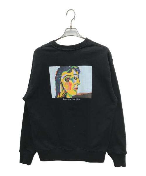BEAUTY&YOUTH（ビューティーアンドユース）BEAUTY&YOUTH (ビューティーアンドユース) PICASSO (ピカソ) ドラ・マール スウェット ブラック サイズ:Lの古着・服飾アイテム