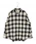 JOURNAL STANDARD TRISECT-2（ジャーナルスタンダード トライセクト）の古着「ファットシルエット ボタンダウン チェックシャツ」｜ホワイト×ブラック