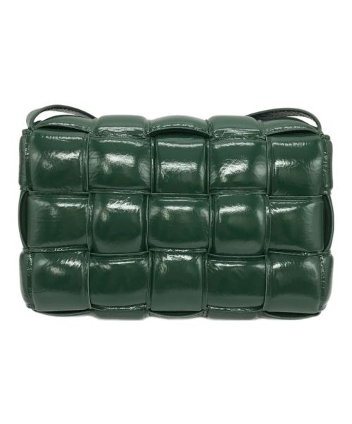 BOTTEGA VENETA（ボッテガベネタ）BOTTEGA VENETA (ボッテガベネタ) パテッド カセット ショルダーバッグ グリーンの古着・服飾アイテム
