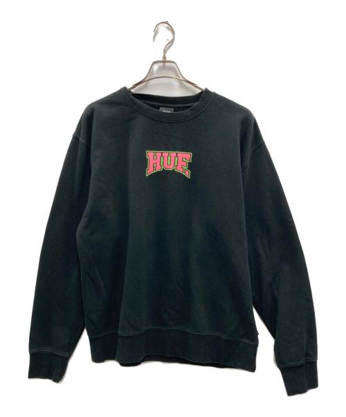 HUF（ハフ）HUF (ハフ) HOME TEAM CREWNECK ブラック サイズ:Lの古着・服飾アイテム