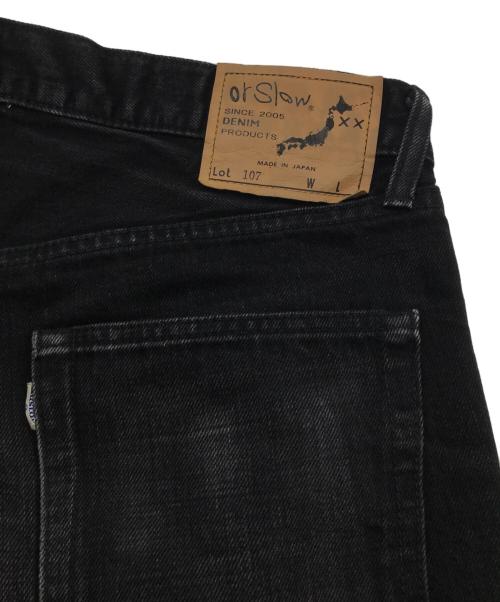 orSlow（オアスロウ）orSlow (オアスロウ) Ivy Fit Denim 107 ブラック サイズ:2の古着・服飾アイテム