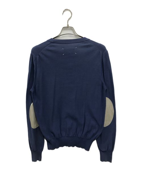 Maison Margiela（メゾンマルジェラ）Maison Margiela (メゾンマルジェラ) エルボーパッチカーディガン ネイビー サイズ:Sの古着・服飾アイテム