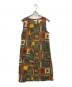 Engineered Garments（エンジニアド ガーメンツ）の古着「WRAP DRESS-COTTON AFRICAN PRINT」｜ブラウン