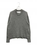 walenodeウェルノード）の古着「カシミヤ シルク Vネックニット」｜グレー