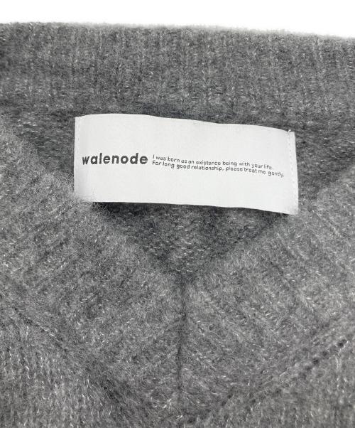 walenode（ウェルノード）walenode (ウェルノード) カシミヤ シルク Vネックニット グレー サイズ:2の古着・服飾アイテム