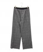 BALENCIAGAバレンシアガ）の古着「Logo Waistband Checked Trousers」｜グレー