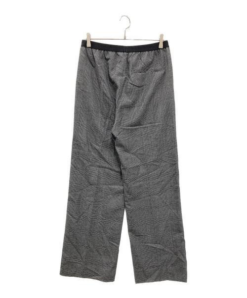 BALENCIAGA（バレンシアガ）BALENCIAGA (バレンシアガ) Logo Waistband Checked Trousers グレー サイズ:46の古着・服飾アイテム