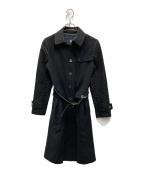 BURBERRY LONDONバーバリーロンドン）の古着「袖切替ステンカラーコート」｜ブラック