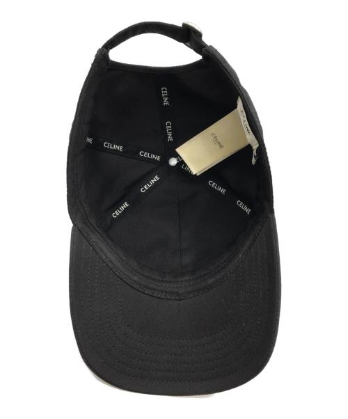 CELINE（セリーヌ）CELINE (セリーヌ) ロゴベースボールキャップ ブラックの古着・服飾アイテム