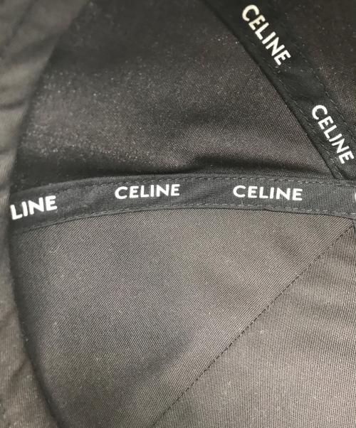 CELINE（セリーヌ）CELINE (セリーヌ) ロゴベースボールキャップ ブラックの古着・服飾アイテム