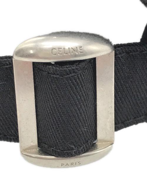 CELINE（セリーヌ）CELINE (セリーヌ) ロゴベースボールキャップ ブラックの古着・服飾アイテム