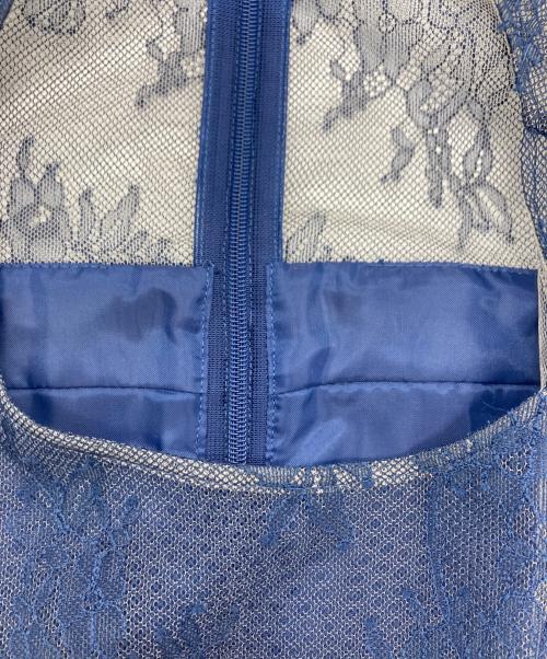 Diagram GRACE CONTINENTAL（ダイアグラム グレースコンチネンタル）Diagram GRACE CONTINENTAL (ダイアグラム グレースコンチネンタル) ノースリーブレースワンピース ブルー サイズ:36の古着・服飾アイテム