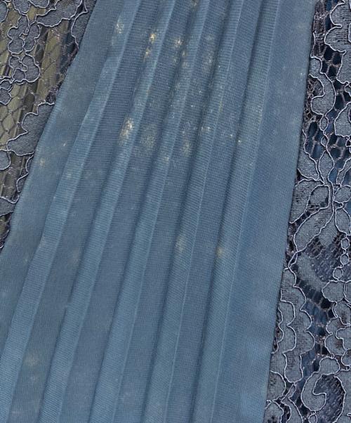 Diagram GRACE CONTINENTAL（ダイアグラム グレースコンチネンタル）Diagram GRACE CONTINENTAL (ダイアグラム グレースコンチネンタル) ノースリーブレースワンピース ブルー サイズ:36の古着・服飾アイテム