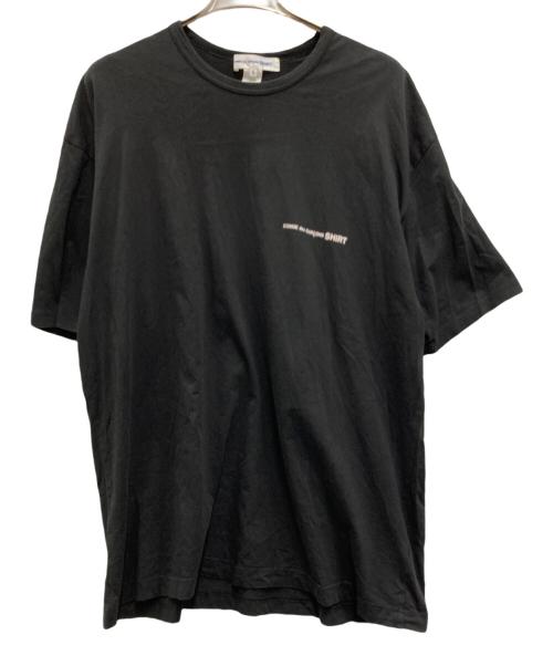 COMME des GARCONS SHIRT（コムデギャルソンシャツ）COMME des GARCONS SHIRT (コムデギャルソンシャツ) プリントTシャツ ブラック サイズ:XLの古着・服飾アイテム
