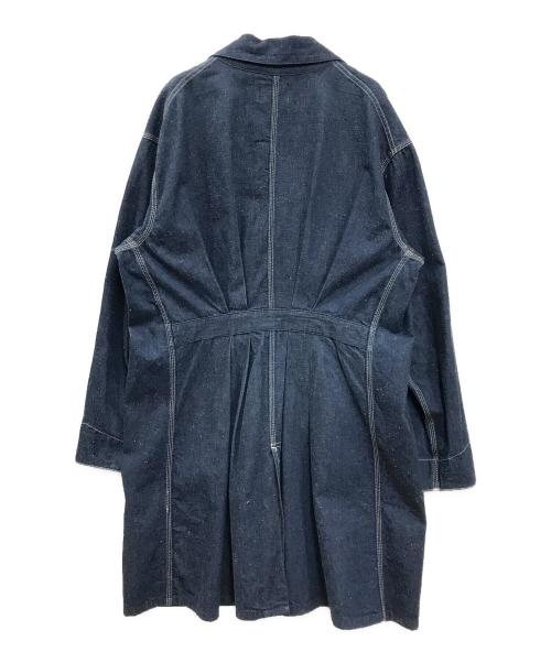 CAL O LINE（キャルオーライン）CAL O LINE (キャルオーライン) DENIM SHOP COAT(デニム ショップ コート) インディゴ サイズ:Sの古着・服飾アイテム