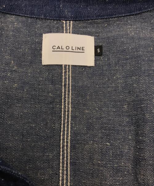 CAL O LINE（キャルオーライン）CAL O LINE (キャルオーライン) DENIM SHOP COAT(デニム ショップ コート) インディゴ サイズ:Sの古着・服飾アイテム