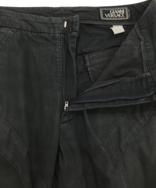 GIANNI VERSACE COUTURE（ジャンニヴェルサーチクチュール）GIANNI VERSACE COUTURE (ジャンニヴェルサーチクチュール) ［古着］ジップデザインパンツ ブラック サイズ:48の古着・服飾アイテム
