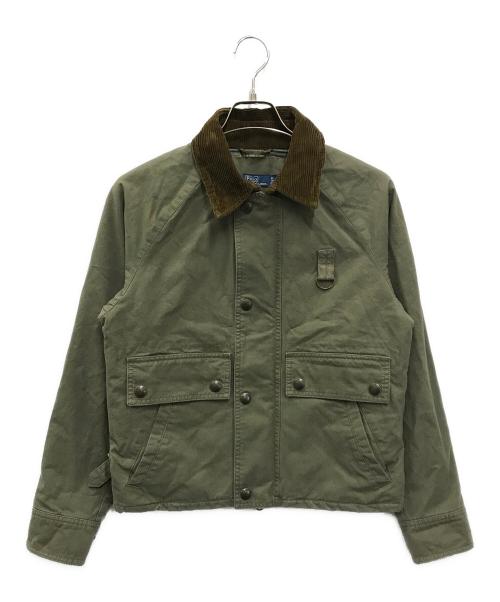 POLO RALPH LAUREN（ポロ・ラルフローレン）POLO RALPH LAUREN (ポロ・ラルフローレン) クロップド ユーティリティ ジャケット カーキ サイズ:XSの古着・服飾アイテム
