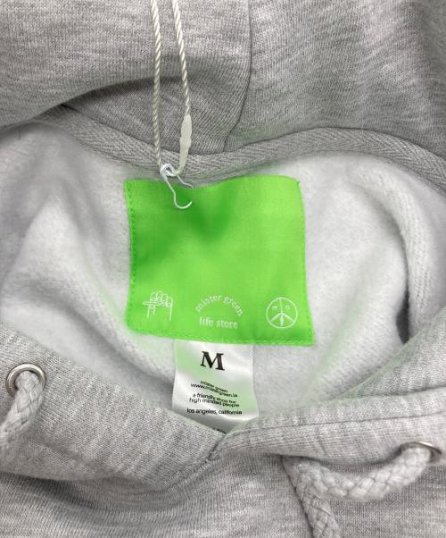 MISTER GREEN（ミスターグリーン）Mister Green (ミスターグリーン) Greensleeves Hoodie グレー サイズ:Mの古着・服飾アイテム