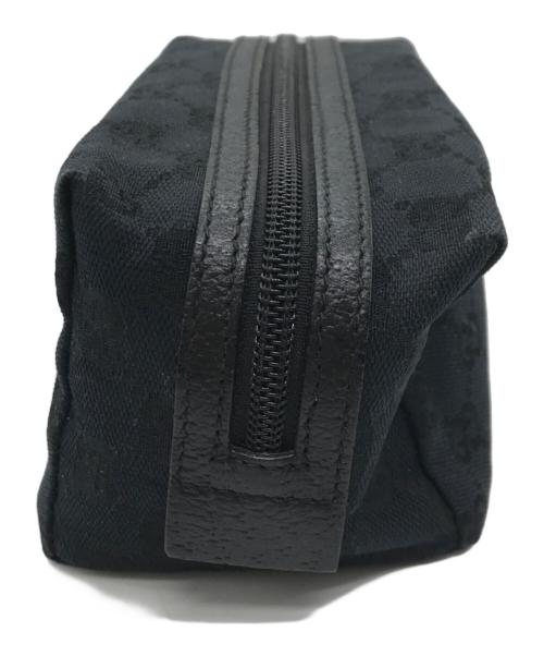 GUCCI（グッチ）GUCCI (グッチ) GGキャンバスポーチ ブラックの古着・服飾アイテム