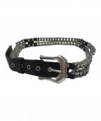 PROJECT G/Rプロジェクト ジーアール）の古着「BICYCLE CHAIN BELT」｜ブラック