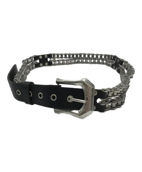 PROJECT G/R（プロジェクト ジーアール）PROJECT G/R (プロジェクト ジーアール) BICYCLE CHAIN BELT ブラックの古着・服飾アイテム