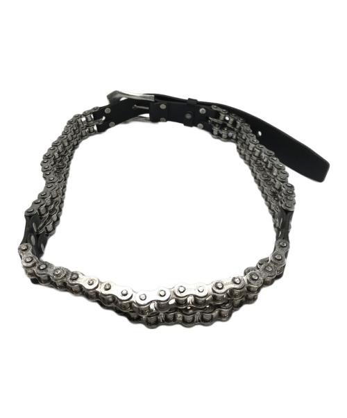 PROJECT G/R（プロジェクト ジーアール）PROJECT G/R (プロジェクト ジーアール) BICYCLE CHAIN BELT ブラックの古着・服飾アイテム