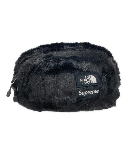 SUPREME（シュプリーム）Supreme (シュプリーム) THE NORTH FACE (ザ ノース フェイス) Faux Fur Waist Bag ブラック 未使用品の古着・服飾アイテム