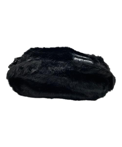 SUPREME（シュプリーム）Supreme (シュプリーム) THE NORTH FACE (ザ ノース フェイス) Faux Fur Waist Bag ブラック 未使用品の古着・服飾アイテム