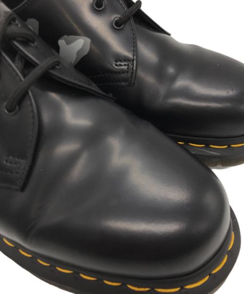 Dr.Martens（ドクターマーチン）Dr.Martens (ドクターマーチン) A BATHING APE (アベイシングエイプ) Mastermind JAPAN (マスターマインド ジャパン) 3 HOLE SHOES(ホール シューズ) ブラック サイズ:UK8の古着・服飾アイテム