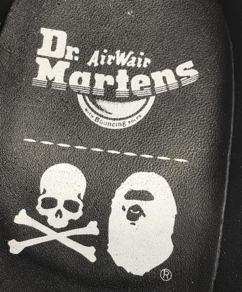 Dr.Martens（ドクターマーチン）Dr.Martens (ドクターマーチン) A BATHING APE (アベイシングエイプ) Mastermind JAPAN (マスターマインド ジャパン) 3 HOLE SHOES(ホール シューズ) ブラック サイズ:UK8の古着・服飾アイテム