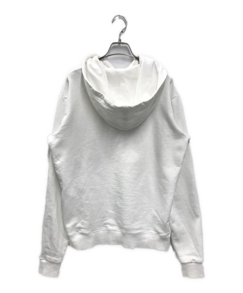 Saint Laurent Paris（サンローランパリ）Saint Laurent Paris (サンローランパリ) ロゴプルオーバーパーカー ホワイト サイズ:Sの古着・服飾アイテム