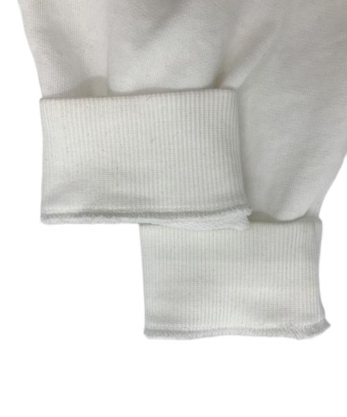 Saint Laurent Paris（サンローランパリ）Saint Laurent Paris (サンローランパリ) ロゴプルオーバーパーカー ホワイト サイズ:Sの古着・服飾アイテム