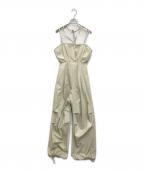 STUDIOUSステュディオス）の古着「Parachute Jumpsuit(パラシュート ジャンプスーツ)」｜ベージュ