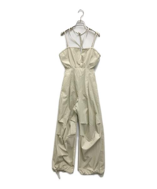 STUDIOUS（ステュディオス）STUDIOUS (ステュディオス) Parachute Jumpsuit(パラシュート ジャンプスーツ) ベージュ サイズ:FREEの古着・服飾アイテム