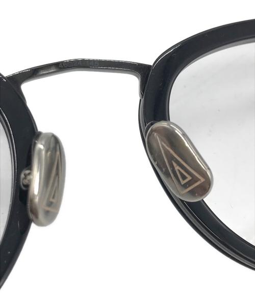 ISSEY MIYAKE（イッセイミヤケ）ISSEY MIYAKE (イッセイミヤケ) 金子眼鏡 (カネコガンキョウ) BONE SERIES(ボーン シリーズ) VIII ブラック サイズ:46□24-145の古着・服飾アイテム