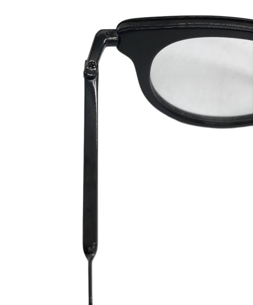 ISSEY MIYAKE（イッセイミヤケ）ISSEY MIYAKE (イッセイミヤケ) 金子眼鏡 (カネコガンキョウ) BONE SERIES(ボーン シリーズ) VIII ブラック サイズ:46□24-145の古着・服飾アイテム