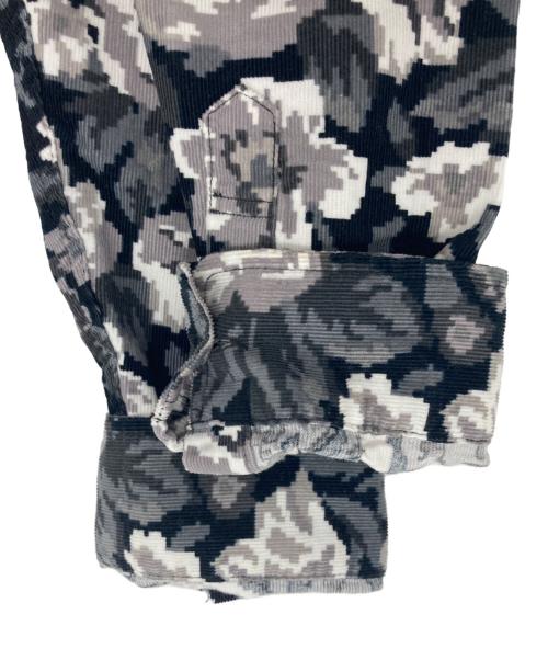 SUPREME（シュプリーム）Supreme (シュプリーム) Digi Floral Corduroy Shirt ホワイト×ブラック サイズ:Mの古着・服飾アイテム