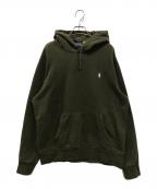 POLO RALPH LAURENポロ・ラルフローレン）の古着「ループバック テリー フーディ」｜カーキ