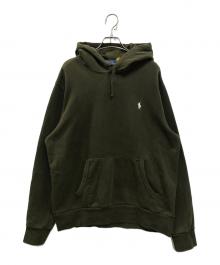 POLO RALPH LAUREN（ポロ・ラルフローレン）の古着「ループバック テリー フーディ」｜カーキ