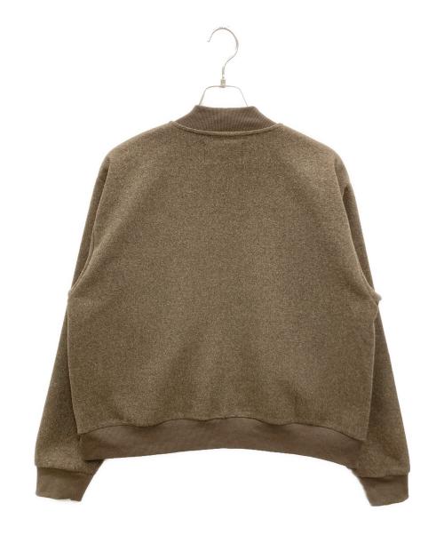 nano・universe（ナノ・ユニバース）nano・universe (ナノ・ユニバース) 合繊 メルトン ボンバー ジャケット ブラウン サイズ:L 未使用品の古着・服飾アイテム