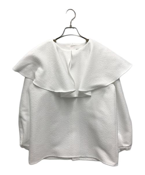 OHGA（オオガ）OHGA (オオガ) BIG COLLAR BLOUSE(ビッグ カラー ブラウス) ホワイト サイズ:FREE 未使用品の古着・服飾アイテム