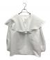 OHGA (オオガ) BIG COLLAR BLOUSE(ビッグ カラー ブラウス) ホワイト サイズ:FREE 未使用品：13000円