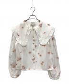 DREAM sister janeドリームシスタージェーン）の古着「花柄ブラウス」｜ホワイト