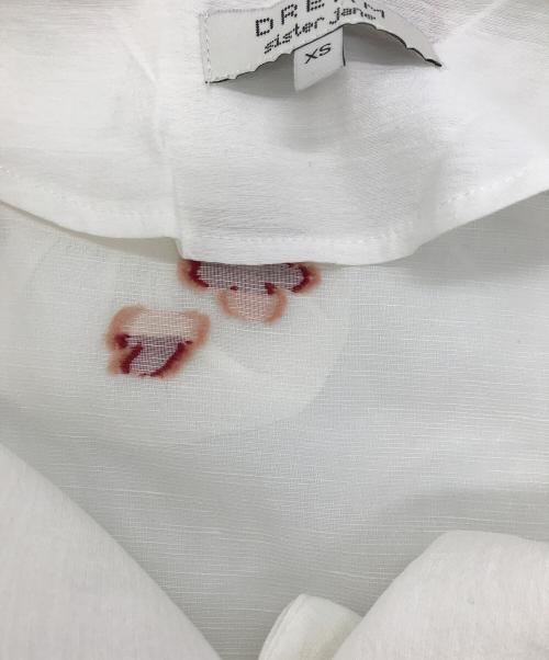 DREAM sister jane（ドリームシスタージェーン）DREAM SISTER JANE (ドリームシスタージェーン) 花柄ブラウス ホワイト サイズ:XS 未使用品の古着・服飾アイテム