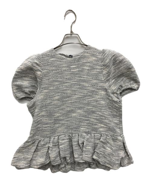 OHGA（オオガ）OHGA (オオガ) LADYブラウス ホワイト×ネイビー サイズ:FREE 未使用品の古着・服飾アイテム