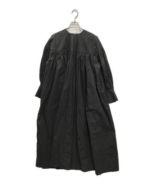MORSE（モールス）MORSE (モールス) コットンロングワンピース ブラック サイズ:FREEの古着・服飾アイテム