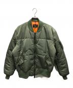 ALPHA×MONKEY TIMEアルファ×モンキータイム）の古着「別注 フライトジャケット」｜オリーブ