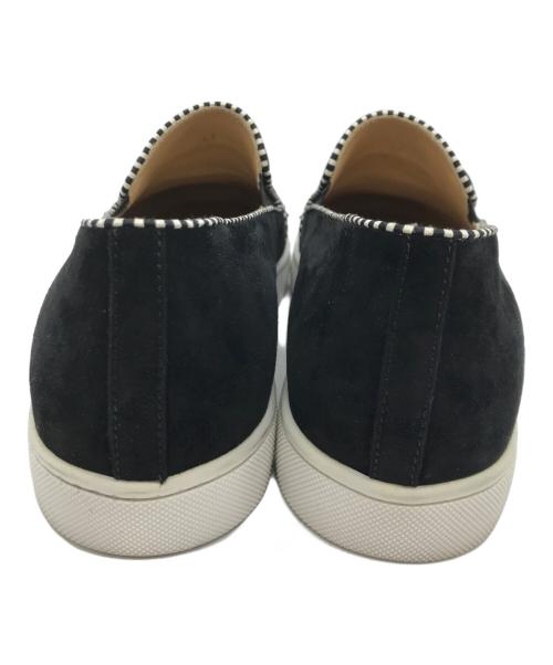 Christian Louboutin（クリスチャン・ルブタン）Christian Louboutin (クリスチャン・ルブタン) タッセルスエードスリッポン ブラック サイズ:26cmの古着・服飾アイテム