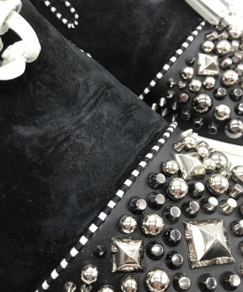 Christian Louboutin（クリスチャン・ルブタン）Christian Louboutin (クリスチャン・ルブタン) タッセルスエードスリッポン ブラック サイズ:26cmの古着・服飾アイテム